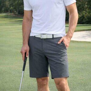 Adidas Golf Shorts Gray Flat Front ADVRO838 Men's Size 40